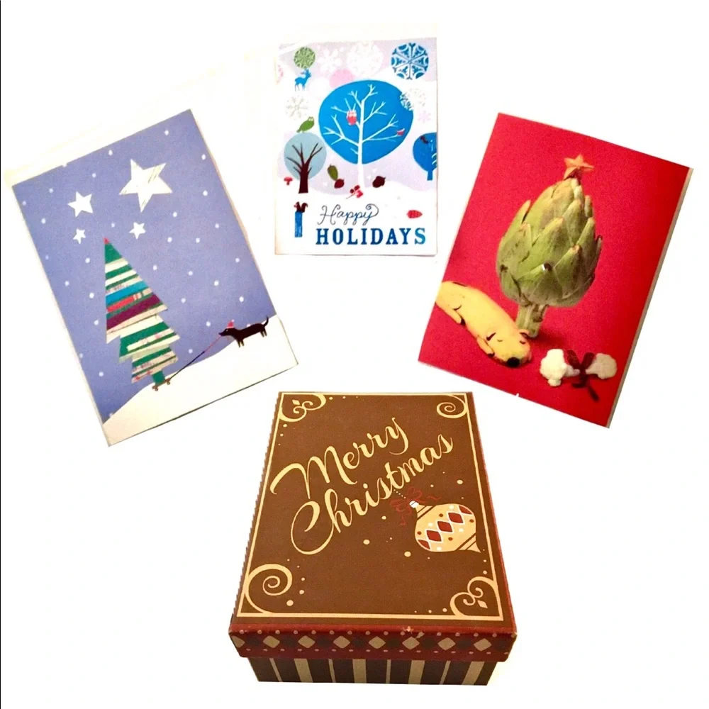 🆕 12 Christmas Cards—3 Style Assortment Gift Box